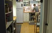 Van een kleine keuken: mijn werkruimte