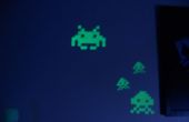 Gloeiende Space Invaders