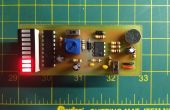 Mini decibel - een eenvoudig volume meter met een electret microfoon & LM3916