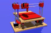 Woodbased 3D-printer met nieuwe voldoen gedrukte onderdelen
