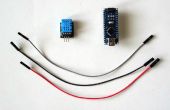 Arduino Nano: Temperatuur en vochtigheid DHT11/DHT21/DHT22 Sensormodule met Visuino