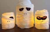 Spooky Halloween mummie Jar lantaarns