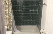 Glazen tegels badkamer renovatie