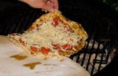 Houtskool - gegrilde dunne korst Pizza