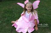 Duik geverfd Ombre Rose Petal Fairy jurk! 