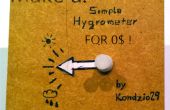Maken van een eenvoudige hygrometer voor 0$!! (ideaal voor uw kinderen!) 