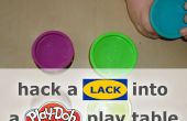 Een gebrek aan hacken een Play-Doh spelen tafel met extra opslag