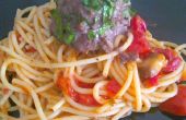 Spinazie-gevulde Spaghetti en gehaktballen