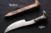 Hoe maak je een spoorweg spike mes? 