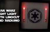 Star Wars Nachtlampje met Linosnede en Arduino