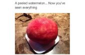 Hoe schil een watermeloen (Machete methode)