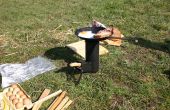 Camping rocket stove