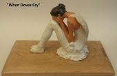 Keramische sculptuur: Huilen Ballerina