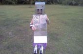 Lucy's Retro Robot kostuum... Gemaakt met huishoudelijke artikelen! 