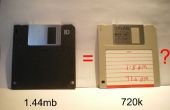 Een 1,44 MB diskette converteren naar 720K
