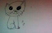 Hoe teken je een cartoon kat! 