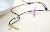 Metalen sieraden ideeën - Maak een kruis ketting voor meisjes