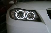 Hoe om te zetten van de BMW 3 Serie Sedan halogeen koplamp voorraad Angel Eyes LED