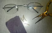 Fix gebroken bril met koperen buizen