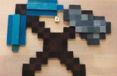 Een Minecraft-themed wandversiering w / pop uit onderdelen