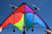 Kite met Wind-Powered LED's