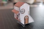 Letterlijke Birdhouse Mini-Papercraft