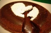 Cake van de Lava gesmolten Choco