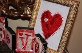 Valentijn hart knop Frame