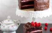 Ultieme rode wijn Chocolate Raspberry Cake