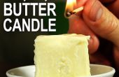 Maak een kaars van boter - Emergency kaars McGyver stijl! 