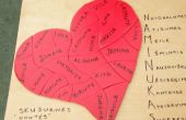 Een puzzel hart voor kleuterschool afstuderen viering