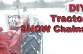 Aangepaste / DIY sneeuwkettingen voor trekker banden