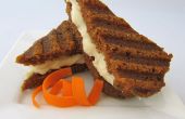 Gegrilde wortel taart Sandwich