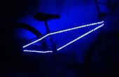Gloeiende lichte bike