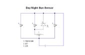 Dag nacht zon Sensor gemaakt van Potentiometer LED LDR geen microcontroller