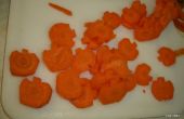 Halloween pompoen vormige wortelen