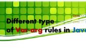 Diversent regel van Var-Args in Java