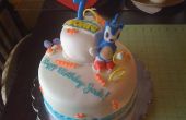 Sonic de egel Fondant verjaardagscake