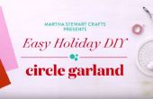 Martha Stewart ambachten: Vakantiewoningen cirkel Garland