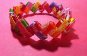 Hoe maak je een armband uit Candy Wrappers! 