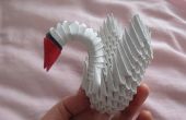 Modulaire Origami | Mini gevleugelde Swan | 181 stukken