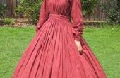 Jaren 1860 burgeroorlog tijdperk jurk