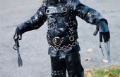 Eenvoudige (maar effectieve) Edward Scissorhands kostuum voor kiddos