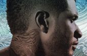 Een potrait tekening of Usher van zijn Album - op zoek naar mezelf