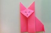 Schattig origami fox