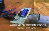 ARDUINO PIR bewegingsmelder met 16 X 2 LCD
