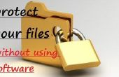 Hoe maak je een wachtwoord beschermde Folder zonder ieder Extra Software