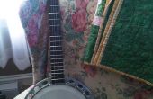 Restauratie van het antieke banjo. 