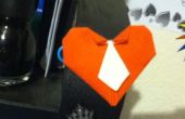 Origami hart met stropdas! 