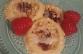 Eenvoudige Raspberry amandel Shortbread koekjes